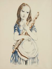 L&eacute;onard Fouujita. Fillete au pain, 1964