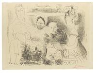 Pablo Picasso. Portrait de famille, 1962. 56 x 76 cm