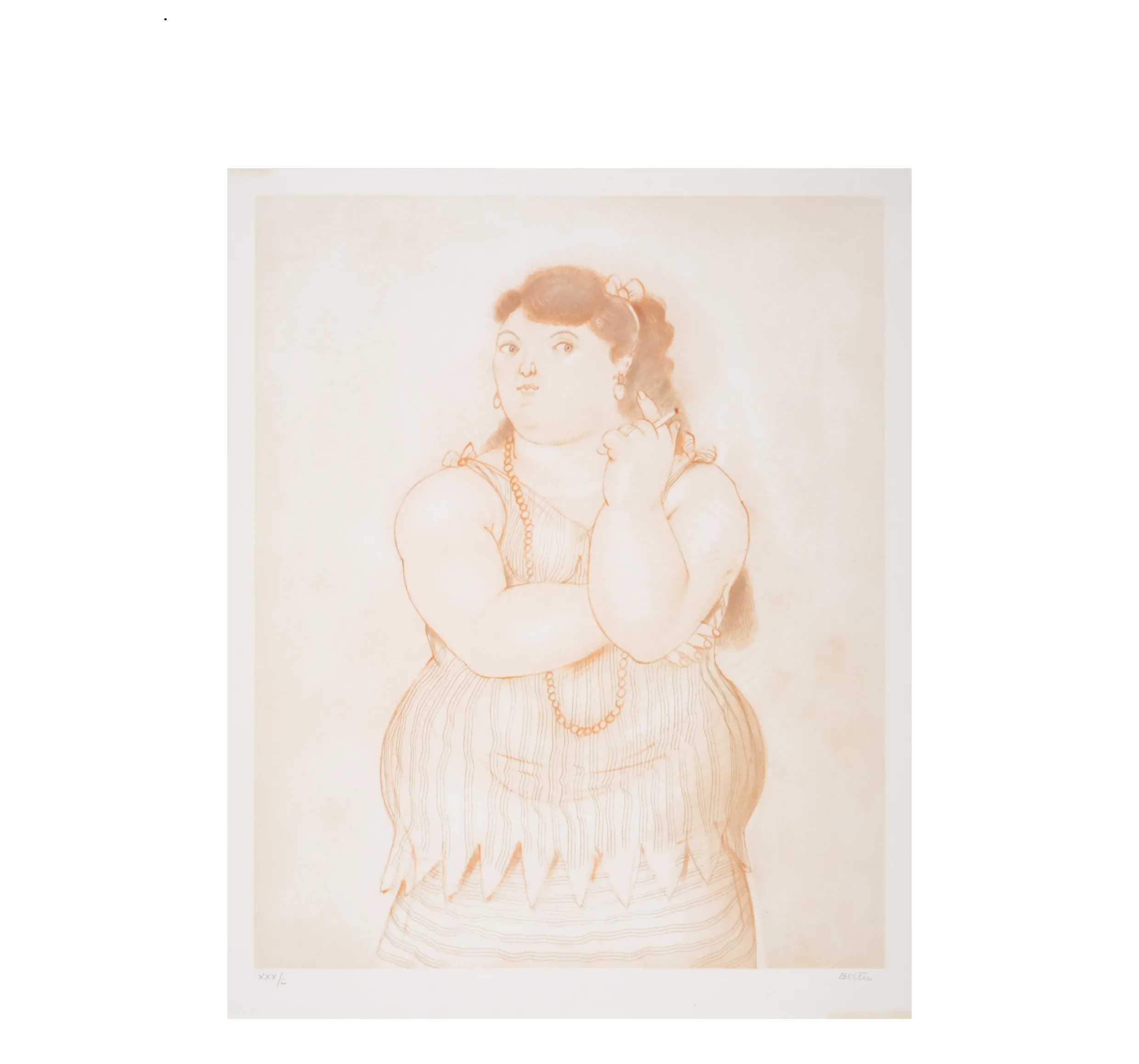Botero - Mujer fumando