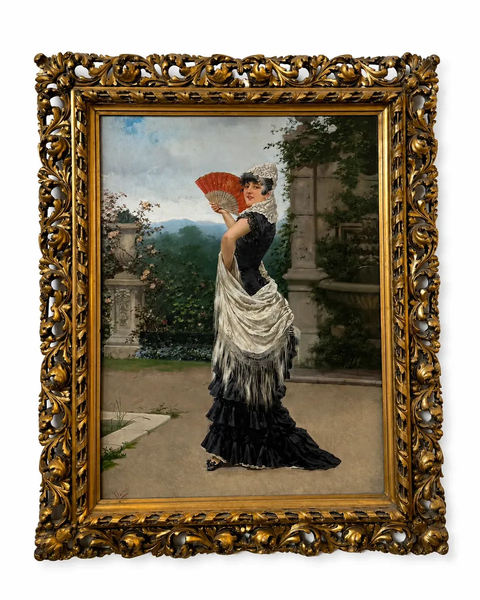José Llovera Bofill - Dama con abanico