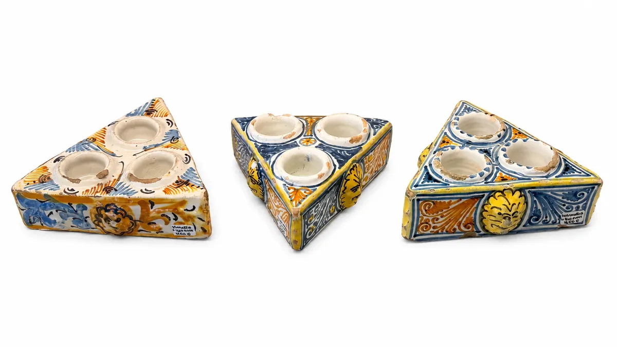 Especieros de cerámica Talavera siglo XVIII