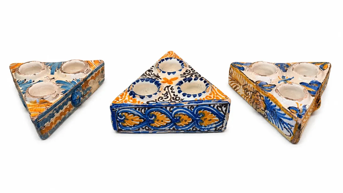 Especieros de cerámica Talavera siglo XVIII